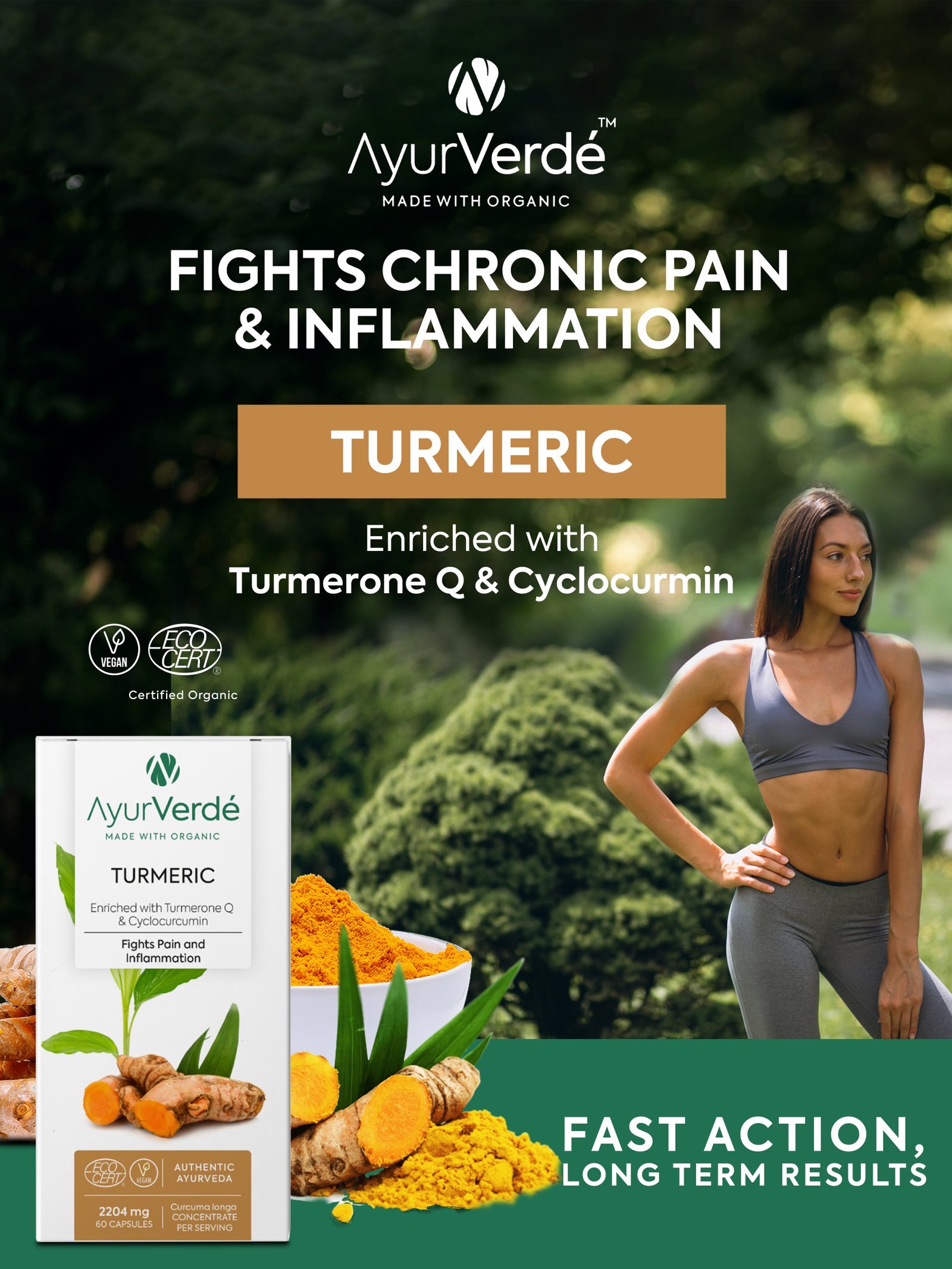 Ayurverde Turmeric Poster Design