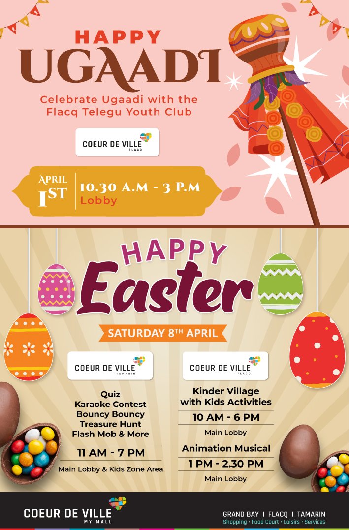 Coeur de Ville Ugadi Easter Brochure - Cultural Celebration